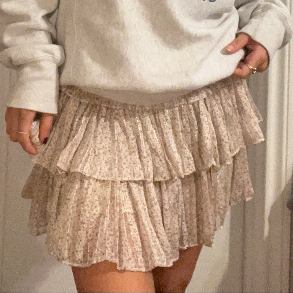 Floral mini skirt